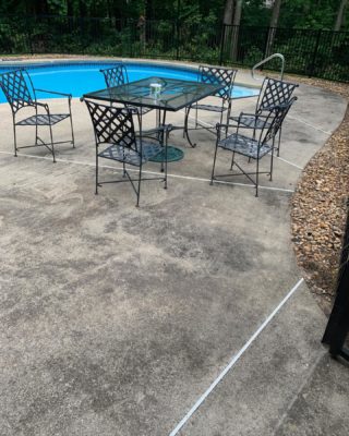 Swipe ➡️ to see the aftermath of this amazing patio cleaning! Big Guns Power Washing will transform your patio into that clean backyard oasis you’ve always wanted! 🌴💦 #pressurewashing #powerwashing #patiocleaning #pool #clean #summertime #homeimprovement #nofilter
